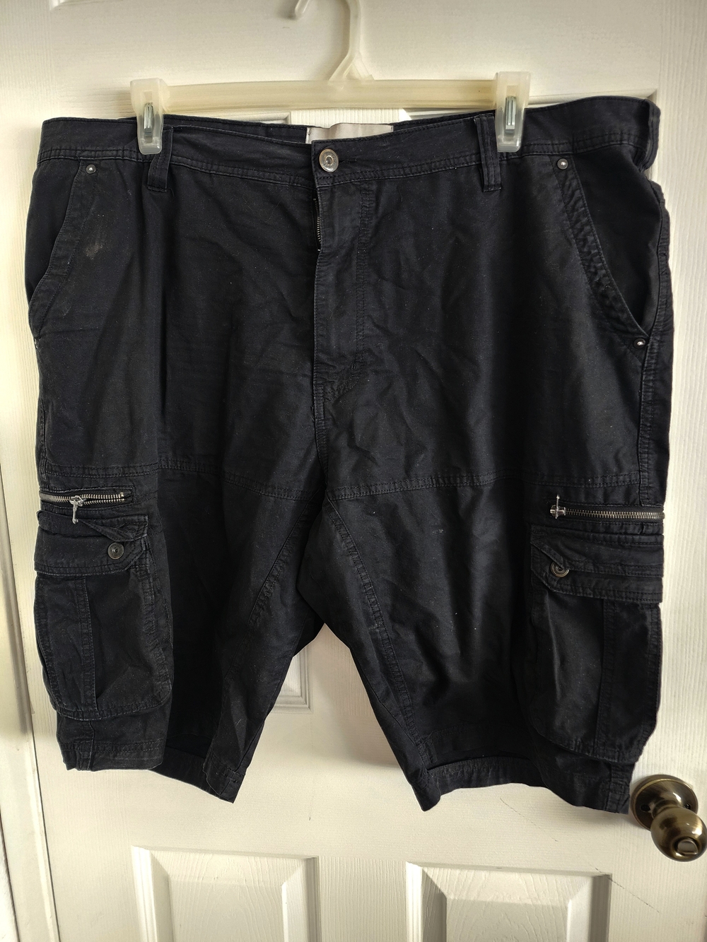 Big Men Paper Denim & Cloth Black Cargo Shorts Size 42